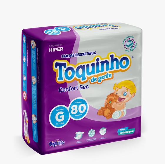 Imagem de Fralda Descartável Toquinho Premium G Atacado