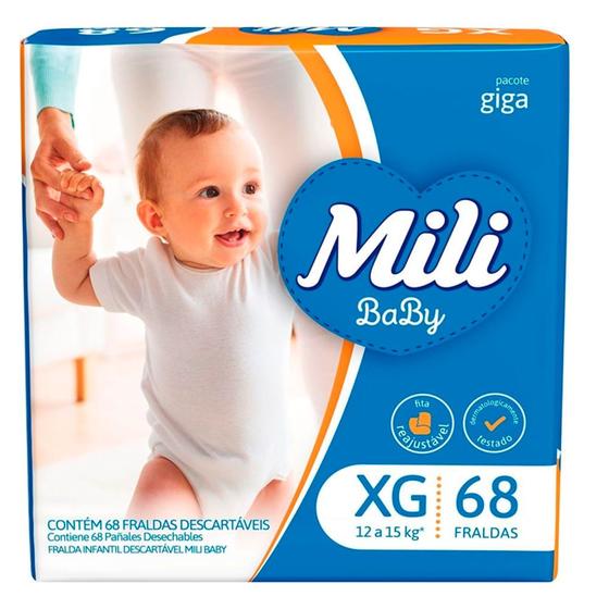 Imagem de Fralda Descatável Mili Baby Giga XG Com 68 Unidades