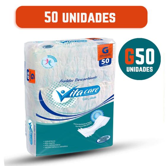 Fralda Geriatrica Adulto Vita Care G C/50 Unidades - Atacado/Revenda - kairos é boa?