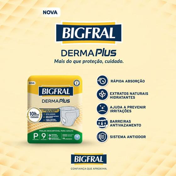 Imagem de Fralda Geriátrica Bigfral Derma Plus Adulto G com 7 Unidades