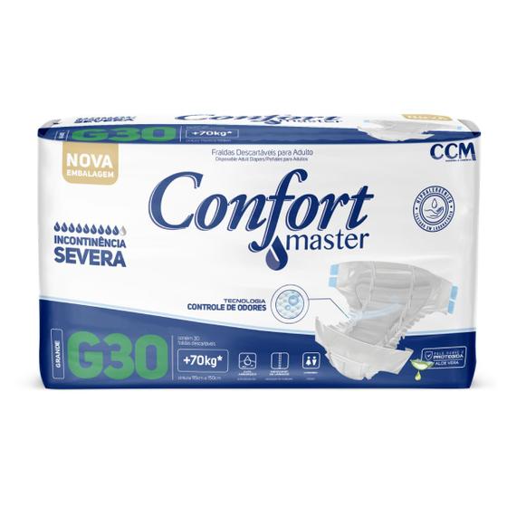 Imagem de Fralda Geriátrica Confort Master - G - Com 30 Unidades
