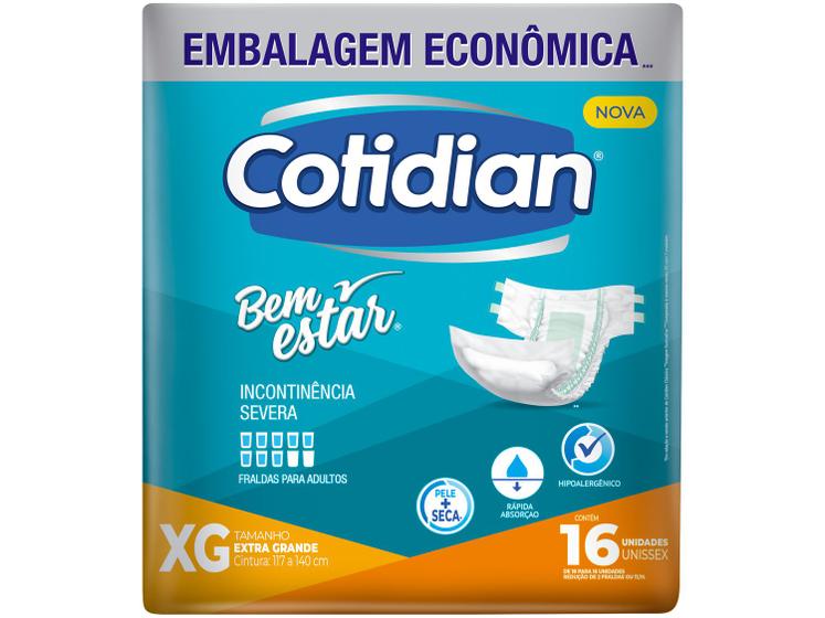 Imagem de Fralda Geriátrica Cotidian Embalagem Econômica