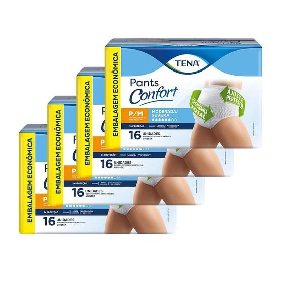 Fralda Geriátrica Descartável Tena Mega Roupa Íntima Pants Confort, Pequena/Média - 4 Pacotes com 16 Tiras é ruim? Fralda Geriátrica Descartável Tena Mega Roupa Íntima Pants Confort, Pequena/Média - 4 Pacotes com 16 Tiras é boa?