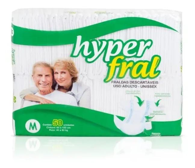 Fralda Geriátrica HyperFral M com 50 Unidades Menor preço em Fralda Geriátrica HyperFral M com 50 Unidades