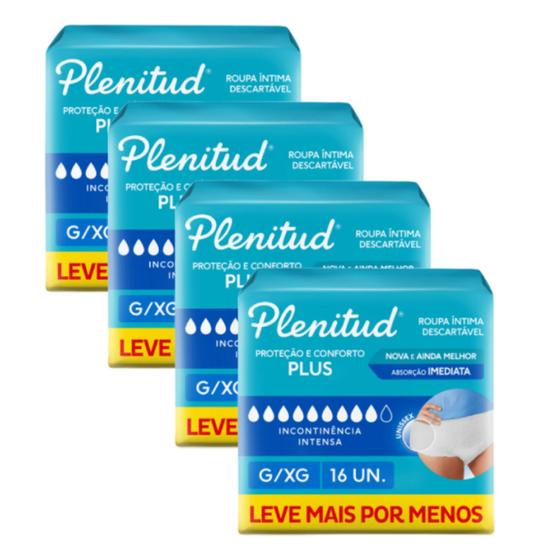 Imagem de Fralda Geriátrica Plenitud Protect Plus G/EG Com 64 Unidades - Atacado/Barato