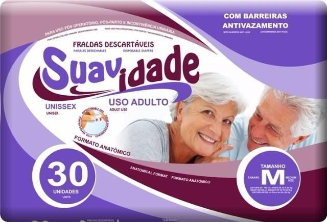 Imagem de Fralda Geriátrica Suavidade Mega M com 30 Unidades