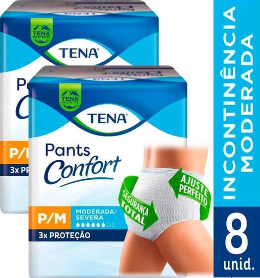 Imagem de Fralda geriátrica Tena Pants Confort P/M 8un - 2 pct