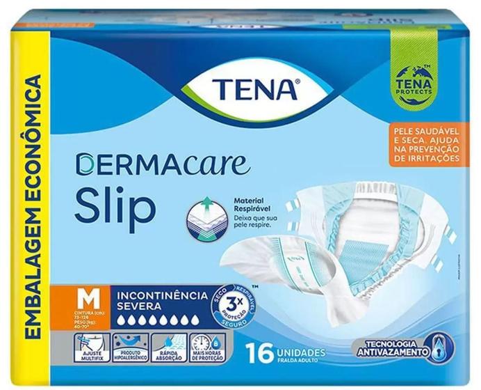 Imagem de Fralda Geriatrica Tena Slip Derma Care M C16