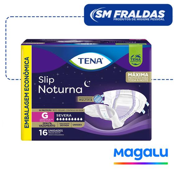 Imagem de Fralda Geriátrica Tena Slip Noturna G Unissex 16 Unid