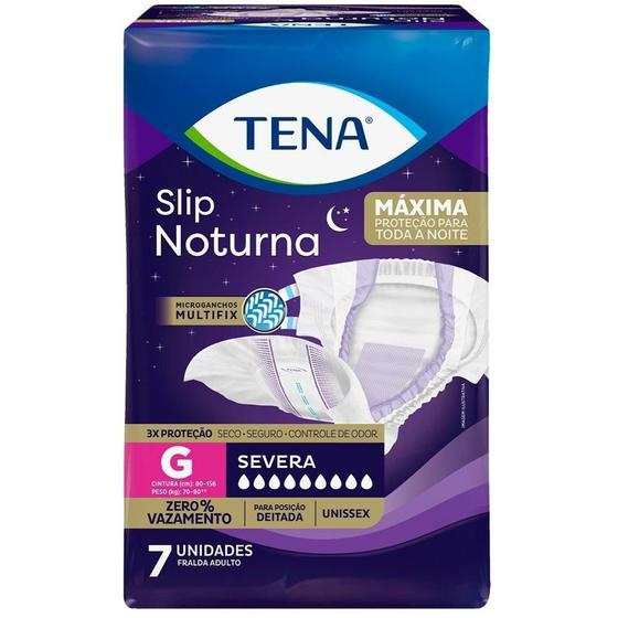 Fralda Geriátrica Tena Slip Noturna Tamanho G - 8 Pacotes com 7 Tiras Menor preço em Fralda Geriátrica Tena Slip Noturna Tamanho G - 8 Pacotes com 7 Tiras