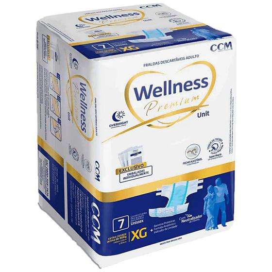 Imagem de Fralda Geriátrica Wellness Premium - Tamanho XG - Com 07 Fraldas