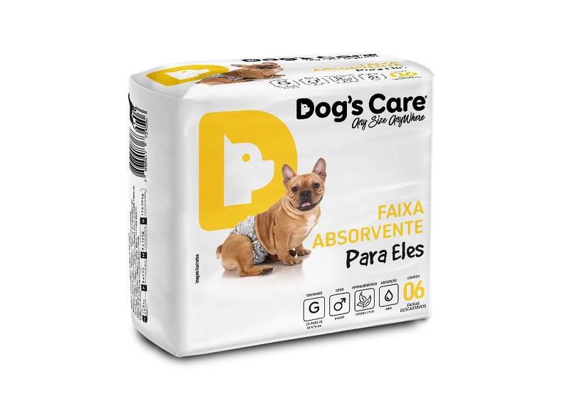 Imagem de Fralda Higiênica Descartável Para Cães Macho G Com 6 Unidades - Dog's Care