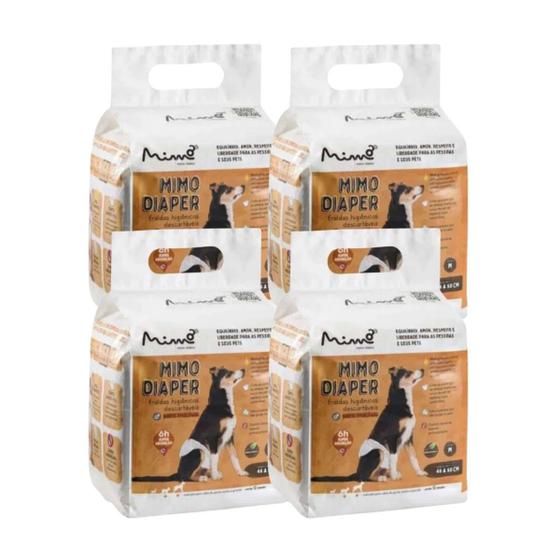 Fralda Higiênica para Cachorro Idoso Macho Mimo M 48 Un - Fralda e ...