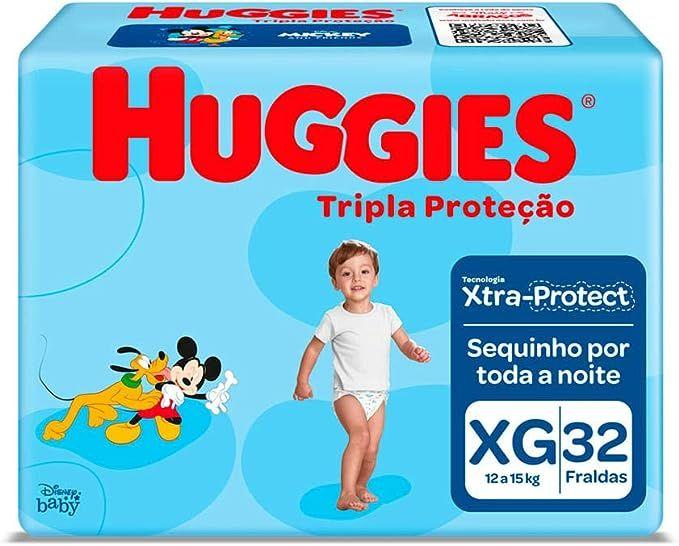 Imagem de Fralda Huggies Disney Tripla Proteção Mega XG com 32 Unidades