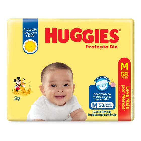 Imagem de Fralda Huggies Proteção Dia M 58 Un