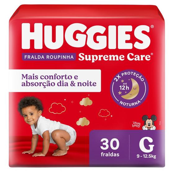 Imagem de Fralda Huggies Roupinha Supreme Care G 30 Unidades