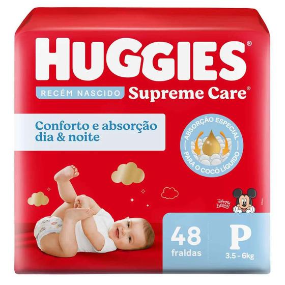 Imagem de Fralda Huggies Supreme Care Fem/Masc Mega P 48 unidades