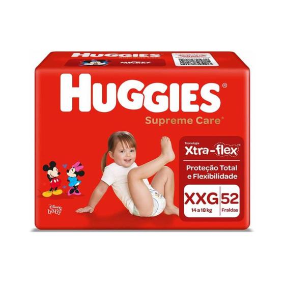 Imagem de Fralda Huggies Supreme Care Hiper Xxg 54Un Nova