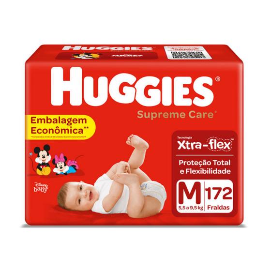 Menor preço em Fralda Huggies Supreme Care M 172 unidades