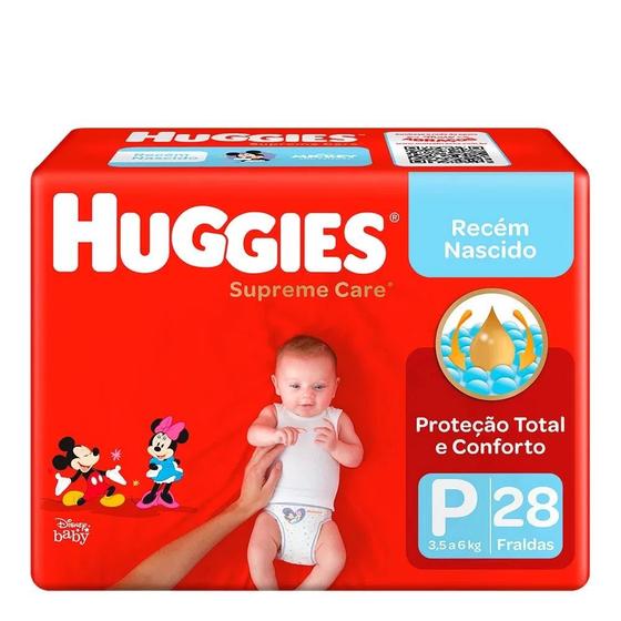 Imagem de Fralda Huggies Supreme Care P 28 Unidades