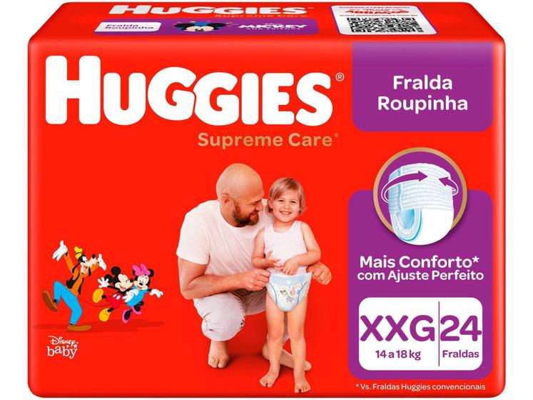 Imagem de Fralda Huggies Supreme Care - Roupinha Tam. XXG + 14kg 24 Unidades