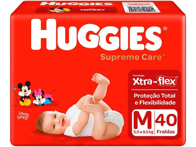 Imagem de Fralda Huggies Supreme Care - Tam. M 5,5 a 9,5kg 40 Unidades