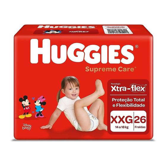 Imagem de Fralda Huggies Supreme Mega 26Un Xxg