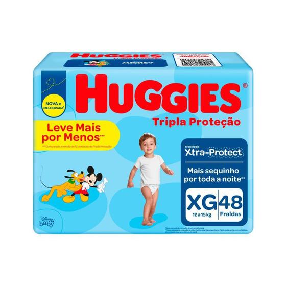 Imagem de Fralda Huggies Tripla Protecao Com 48 Leve + Pague - Xg Mega Especial