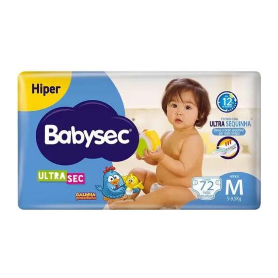 Imagem de Fralda Infantil Babysec Hiper 1 Pacote Tamanho M