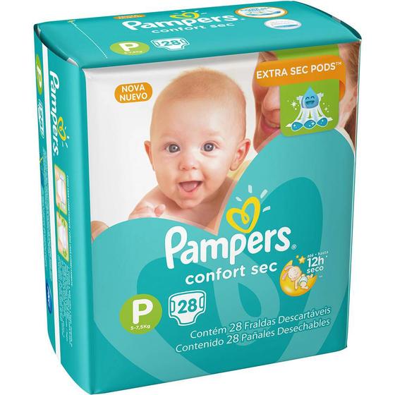 Imagem de Fralda infantil Pampers Confort pacotão P Pc