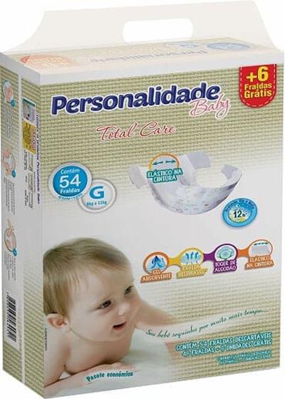 Imagem de Fralda Infantil Personalidade Baby - G c/ 54 unidades (TOTAL)