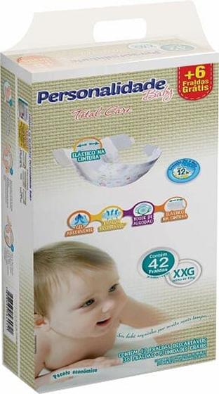 Imagem de Fralda Infantil Personalidade Baby - XXG c/ 42 unidades (TOTAL)