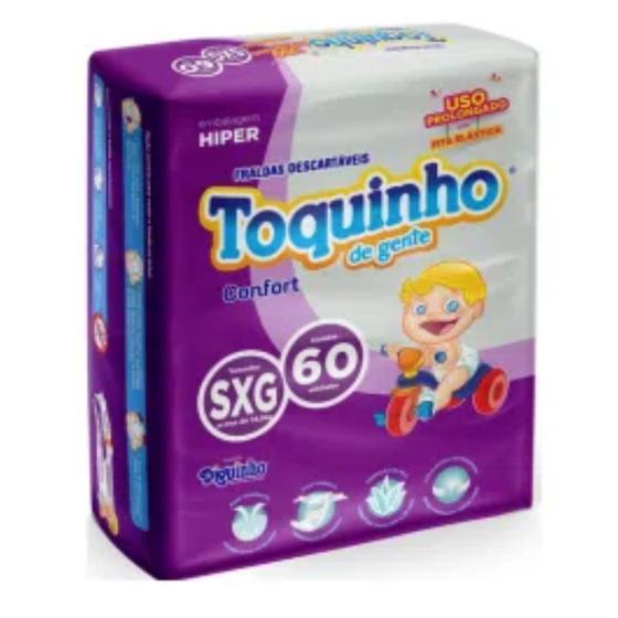 Imagem de Fralda Infantil Toquinho Confort Sec Embalagem Hiper