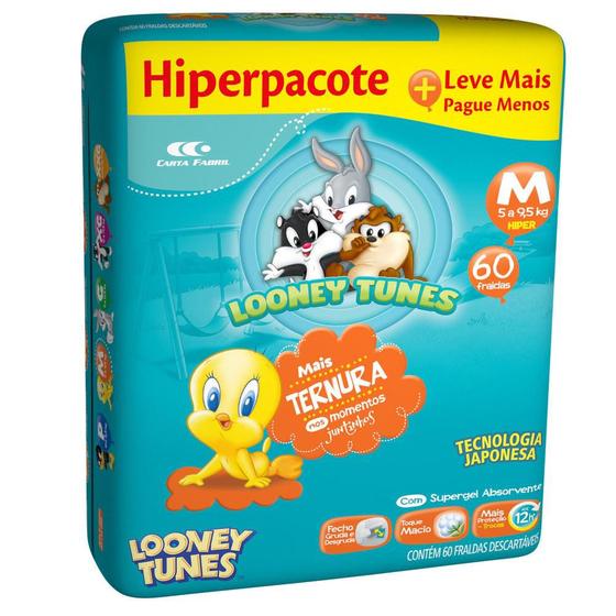 Imagem de Fralda Looney Tunes Hiper M 60 Unids