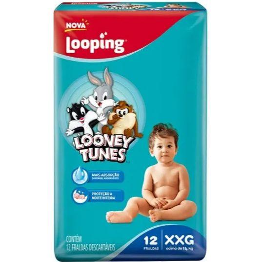 Imagem de Fralda looping looney tunes jumbinho - tamanho xxg 