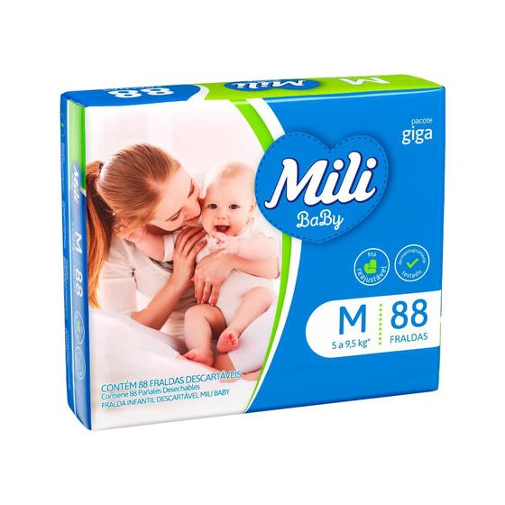 Imagem de Fralda Mili Baby Giga Com 88 Tamanho M Giga