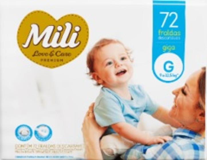Fralda Mili Love&Care Giga G 72fraldas - Fralda Descartável - Magazine ...