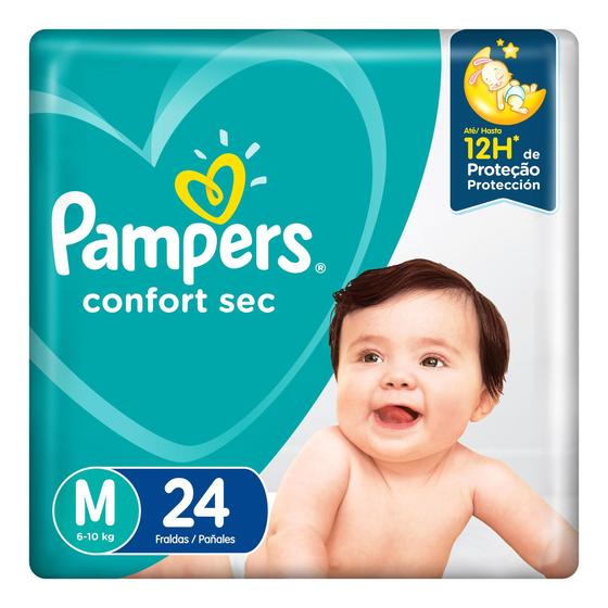 Imagem de Fralda Pampers Confort Sec Pacotao M com 24 unidades