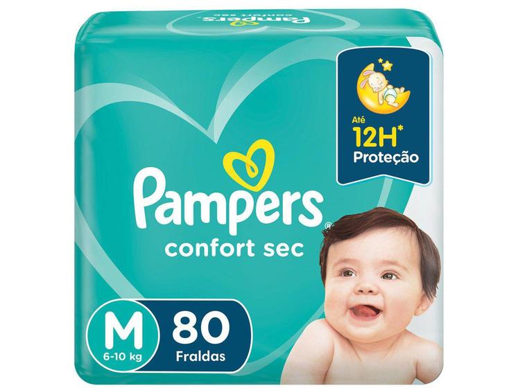 Imagem de Fralda Pampers Confort Sec Tam. M 6 a 10kg - 80 Unidades