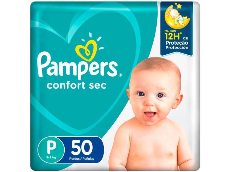 Imagem de Fralda Pampers Confort Sec Tam. P  - 5 a 8kg 50 Unidades