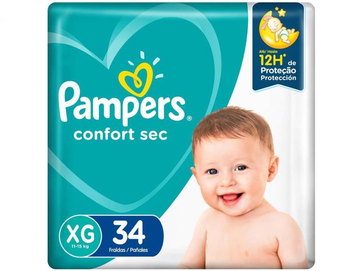 Imagem de Fralda Pampers Confort Sec Tam. XG  - 11 a 15kg 34 Unidades