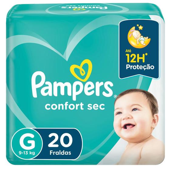 Imagem de Fralda Pampers Confort Sec Tamanho G 20 Unidades