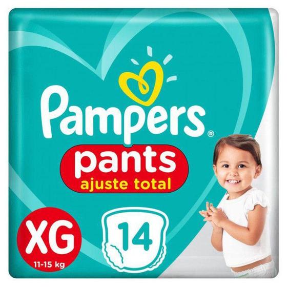 Imagem de Fralda Pampers Pants Ajuste Total Tamanho - XG c/14 Unidades - Procter