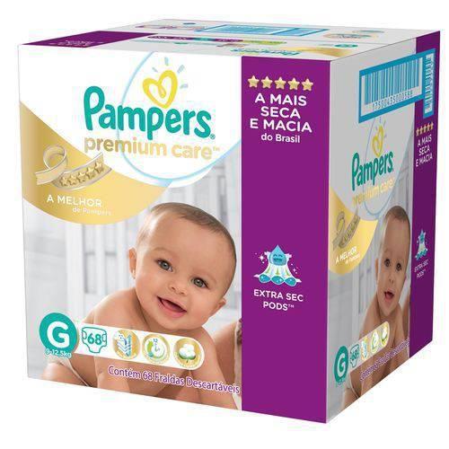 Imagem de Fralda Pampers Premium Care G com 68 Unidades