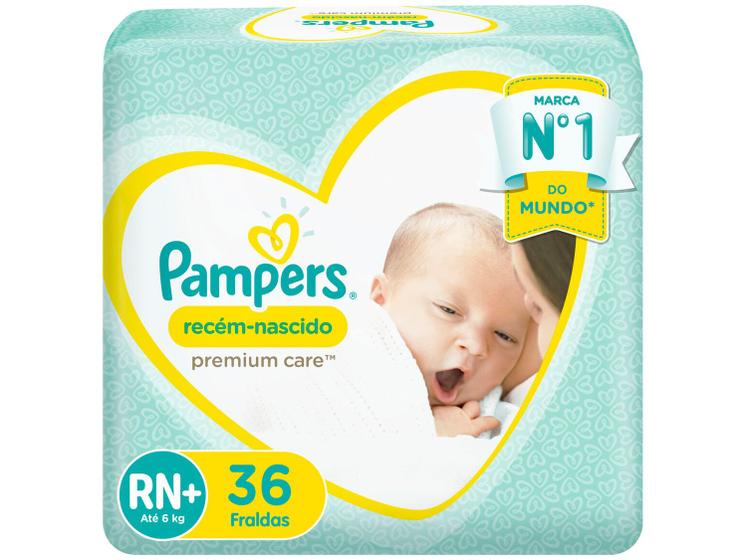 Fralda Pampers Premium Care RN+ Menor preço em Fralda Pampers Premium Care RN+