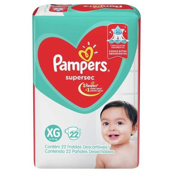 Imagem de Fralda pampers supersec pacotao xg 22un