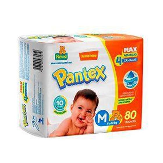 Fralda Pantex Hiper Tamanho M 80 un Menor preço em Fralda Pantex Hiper Tamanho M 80 un