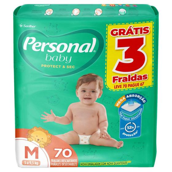 Imagem de Fralda Personal Baby Hiper pacote M - Santher