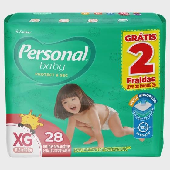 Imagem de Fralda Personal Baby Mega XG 28 und