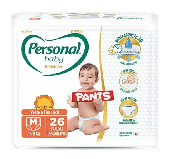 Imagem de Fralda personal baby pants premium m/26 unidades 7 á 11kg